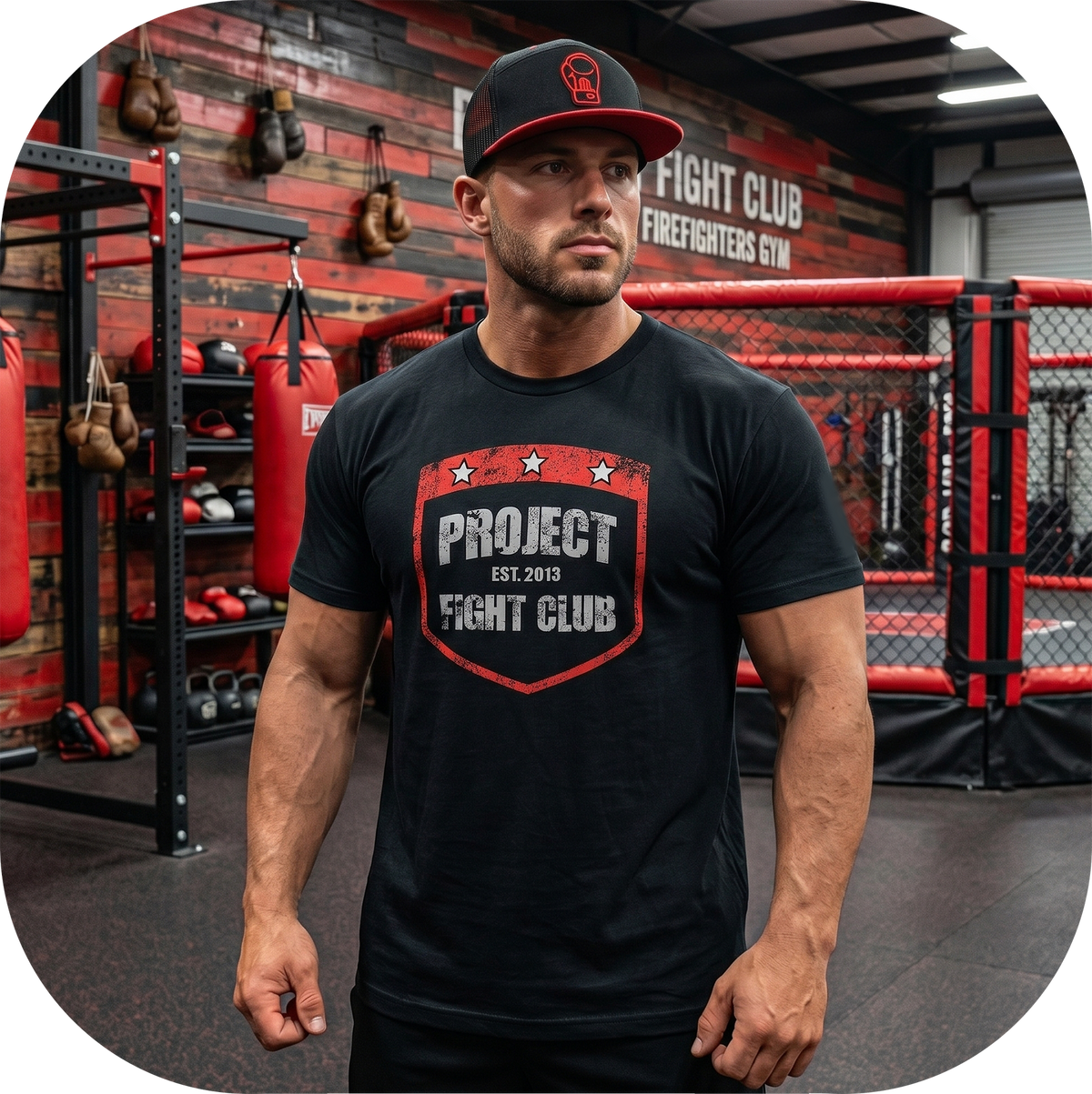 MENS BLACK T-SHIRT #6 - HONOR FIREFIGHTERS & EMTs
