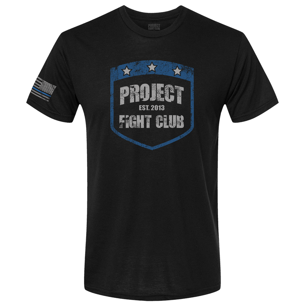 MENS BLACK T-SHIRT #6 - SUPPORT POLICE