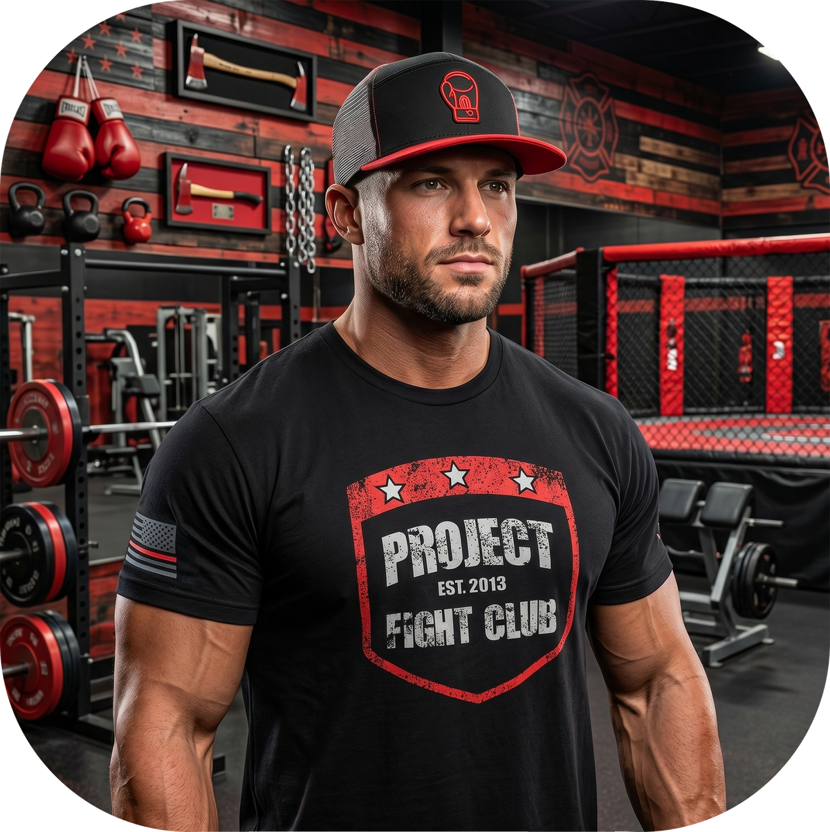 MENS BLACK T-SHIRT #6 - HONOR FIREFIGHTERS & EMTs
