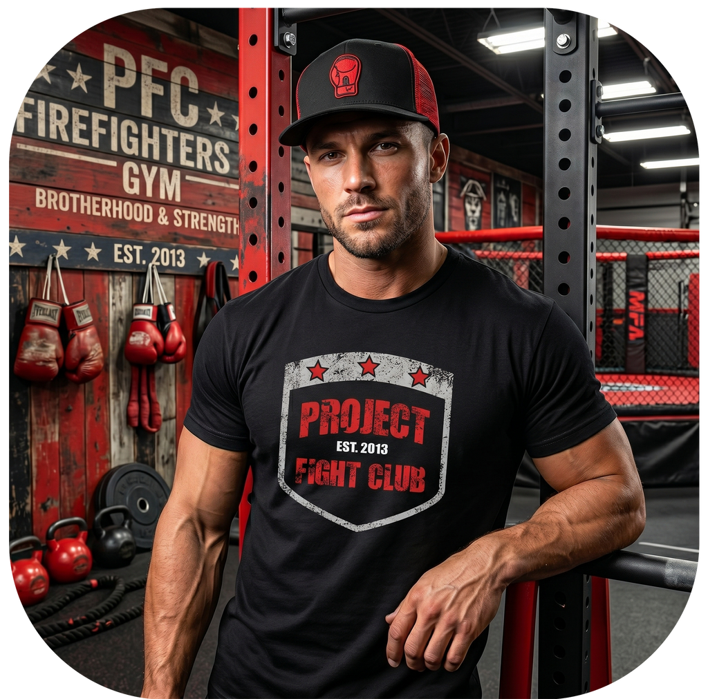MENS BLACK T-SHIRT #7 - HONOR FIREFIGHTERS & EMTs