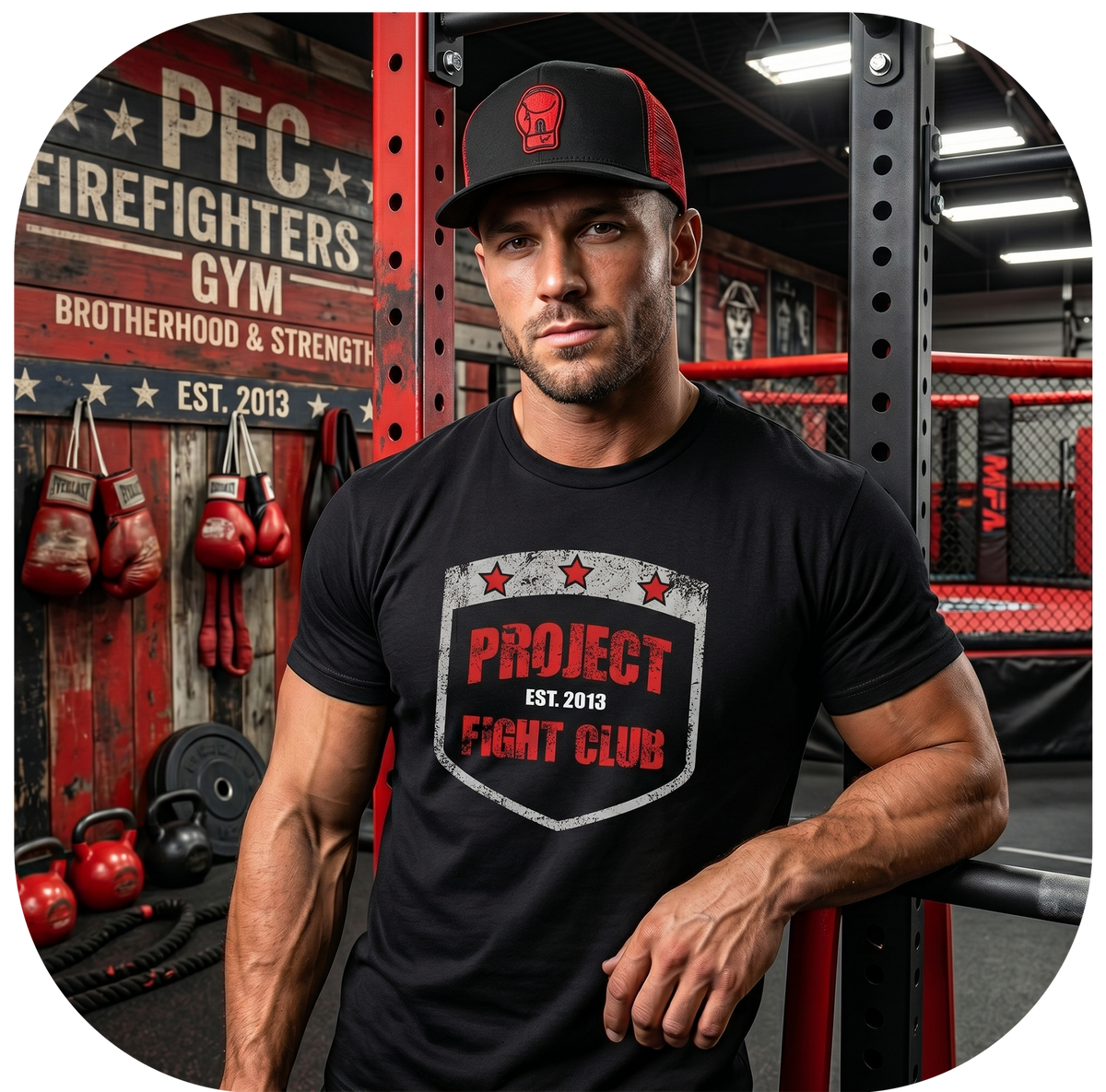 MENS BLACK T-SHIRT #7 - HONOR FIREFIGHTERS & EMTs