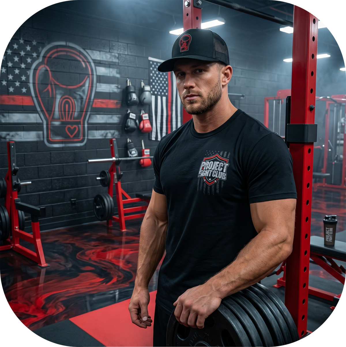 MENS BLACK T-SHIRT #8 - HONOR FIREFIGHTERS & EMTs