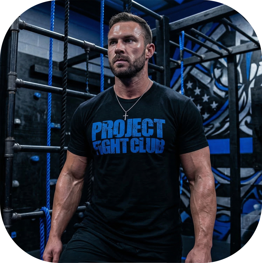 MENS BLACK T-SHIRT - SUPPORT POLICE