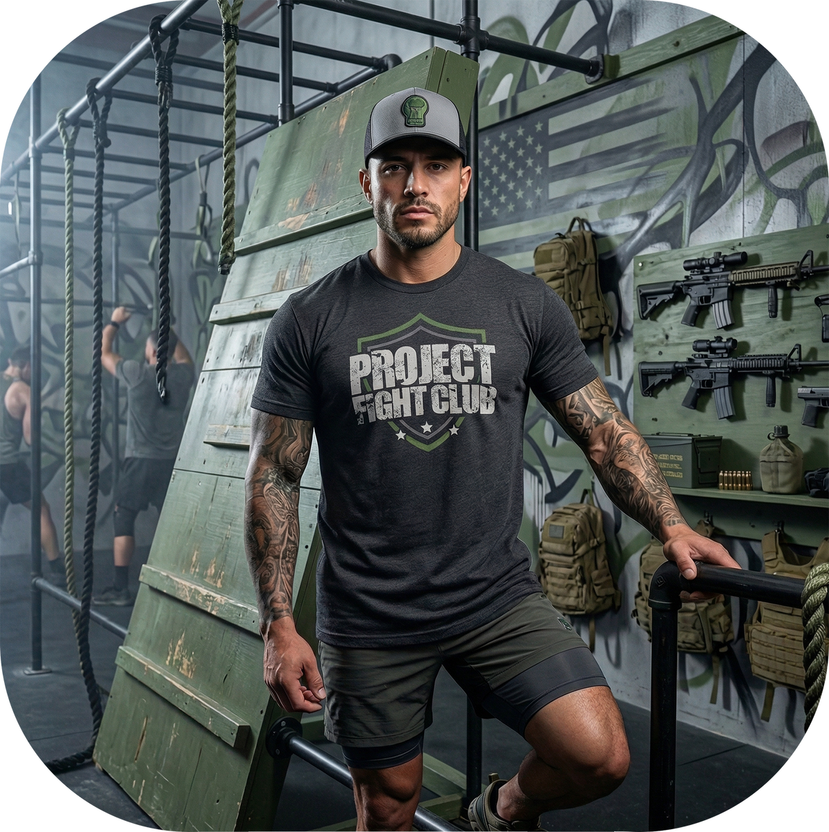 CHARCOAL SHIRT - HONOR SOLDIERS & VETERANS