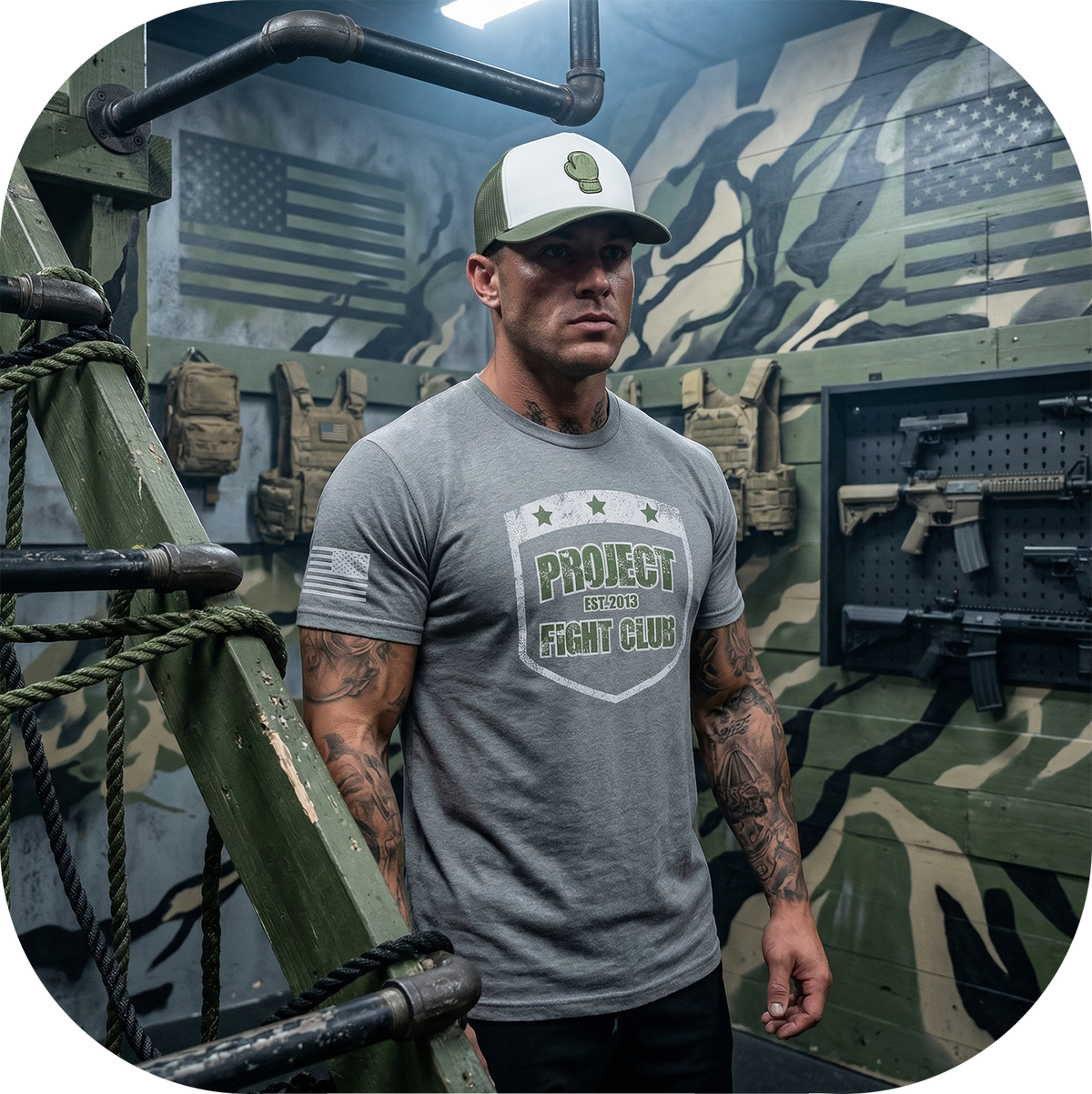 GREY SHIRT 2 - HONOR SOLDIERS & VETERANS