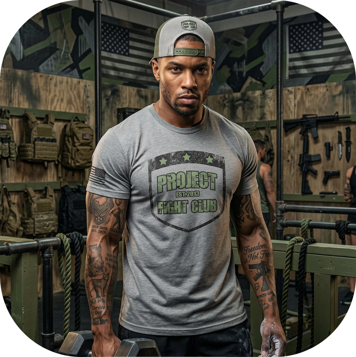 GREY SHIRT 3 - HONOR SOLDIERS & VETERANS