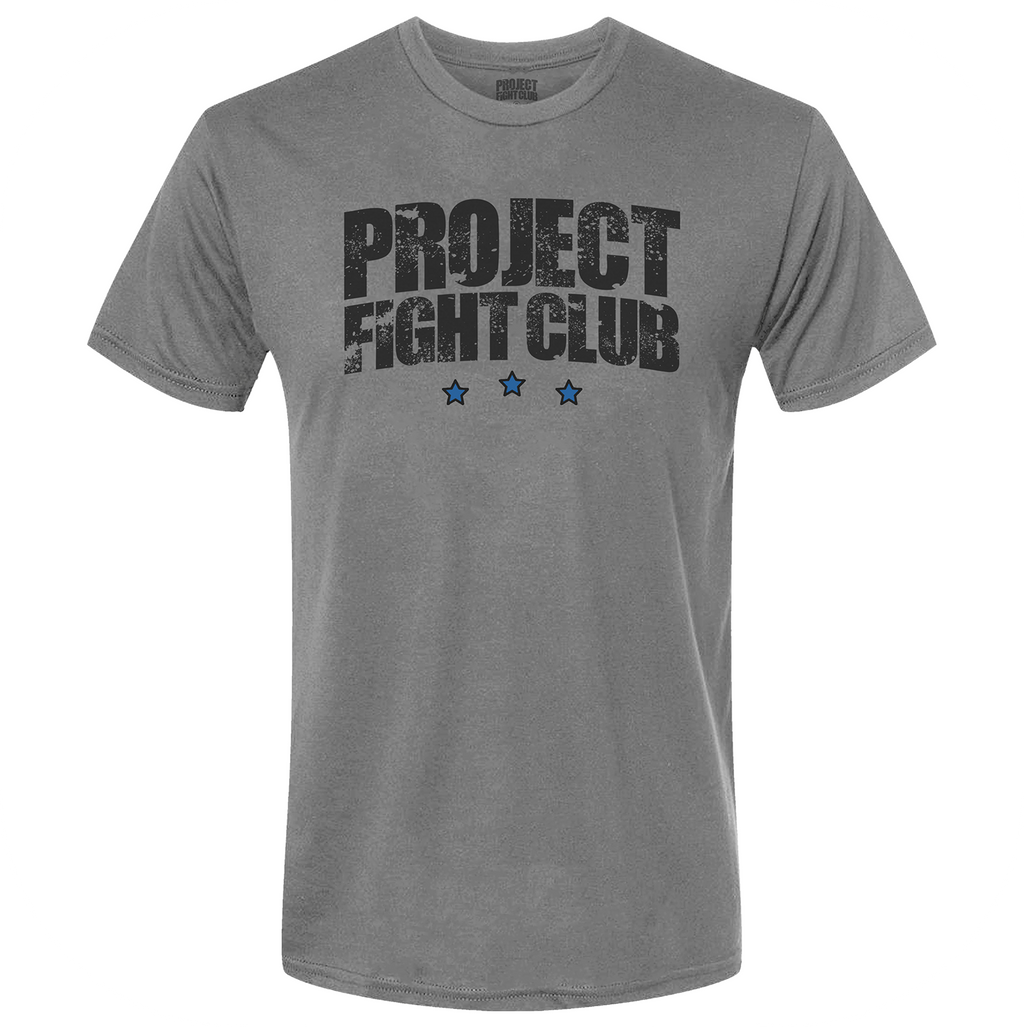 MENS GREY T-SHIRT - SUPPORT POLICE