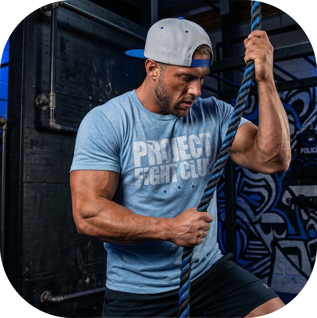 ICE BLUE T-SHIRT #2 - SUPPORT POLICE