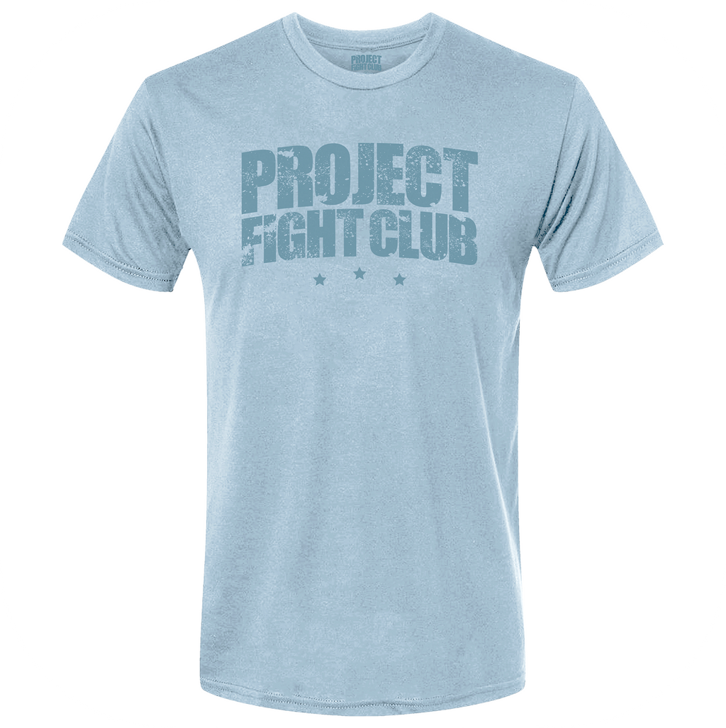 MENS ICE BLUE T-SHIRT - SUPPORT POLICE
