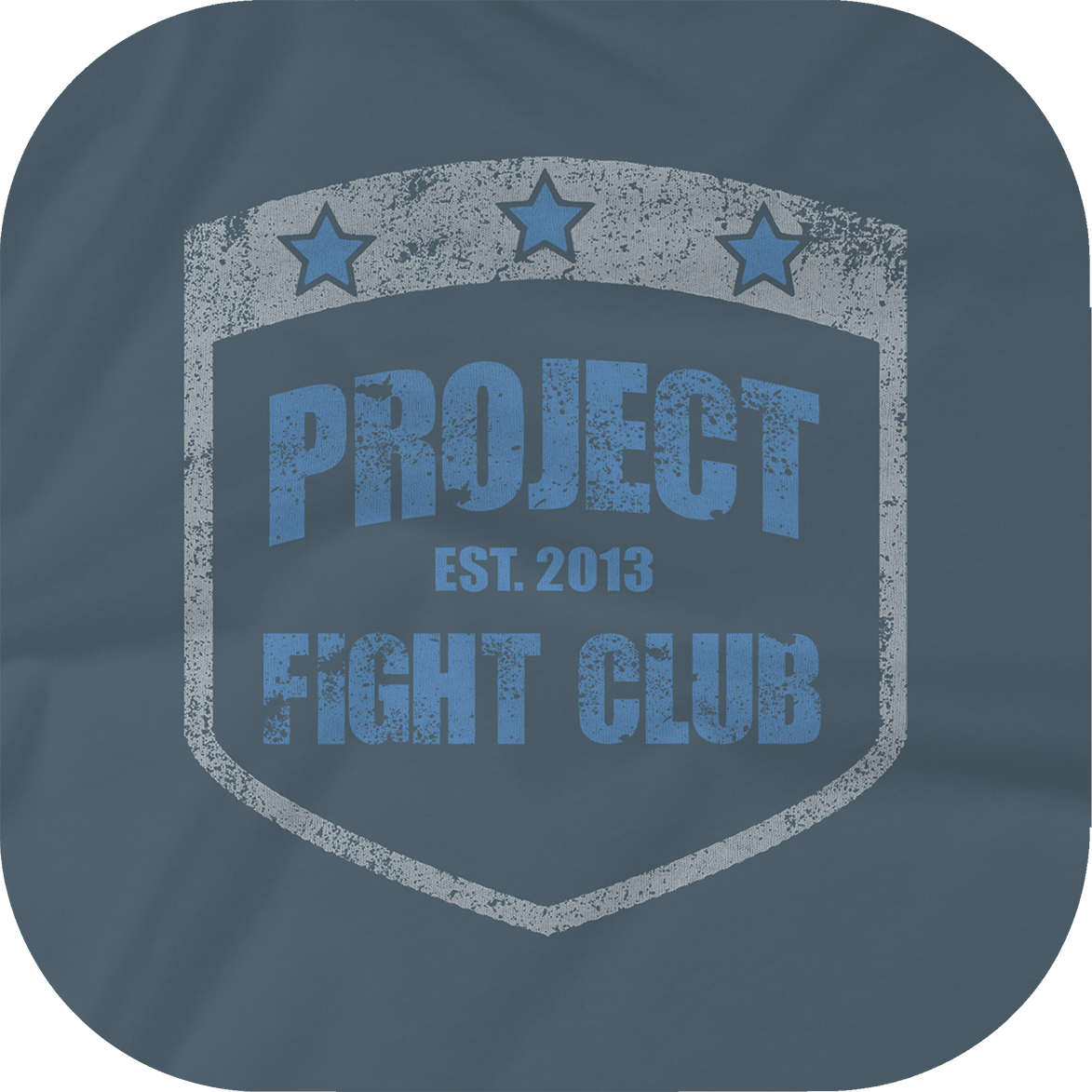 MENS INDIGO T-SHIRT - SUPPORT POLICE