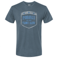 MENS INDIGO T-SHIRT - SUPPORT POLICE