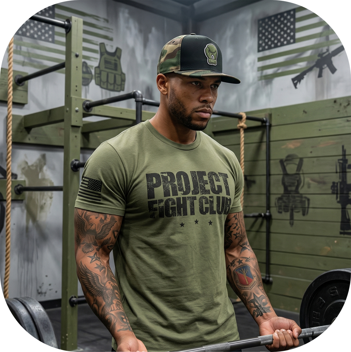 MILITARY GREEN SHIRT 2 - HONOR SOLDIERS & VETERANS