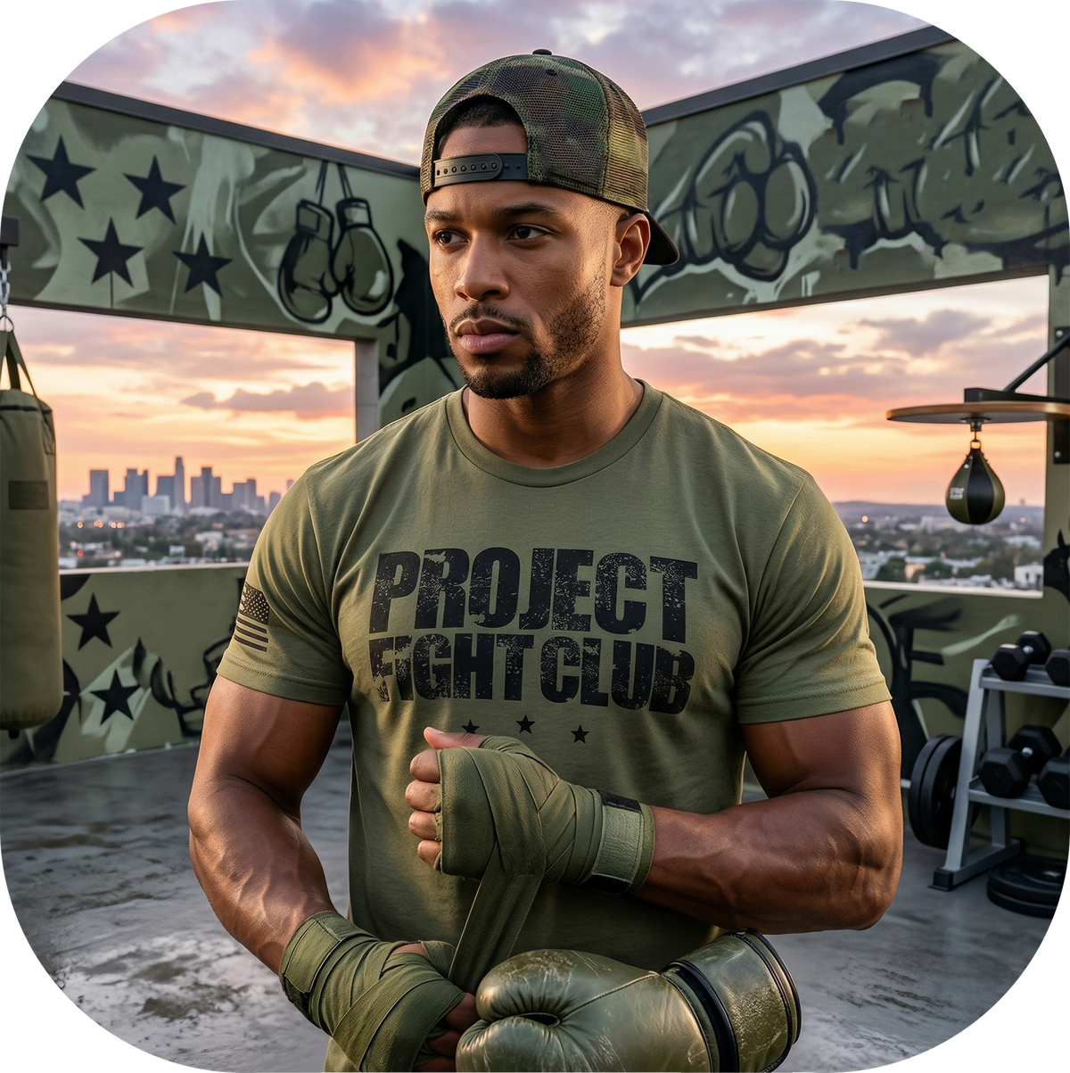 MILITARY GREEN SHIRT 2 - HONOR SOLDIERS & VETERANS
