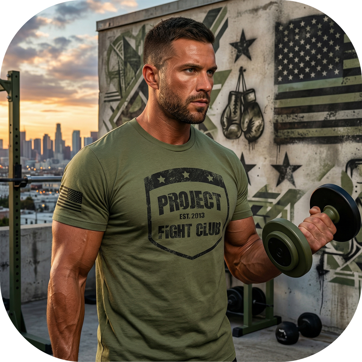 MILITARY GREEN SHIRT - HONOR SOLDIERS & VETERANS