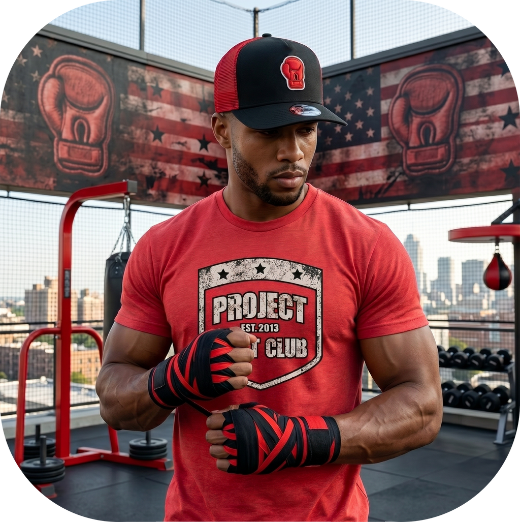 MENS RED T-SHIRT - HONOR FIREFIGHTERS & EMTs