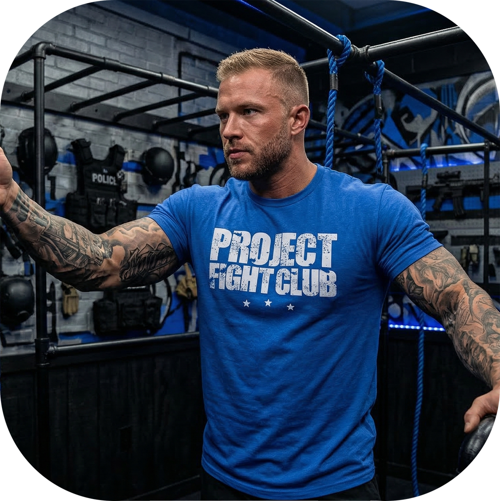 MENS ROYAL BLUE T-SHIRT - SUPPORT POLICE