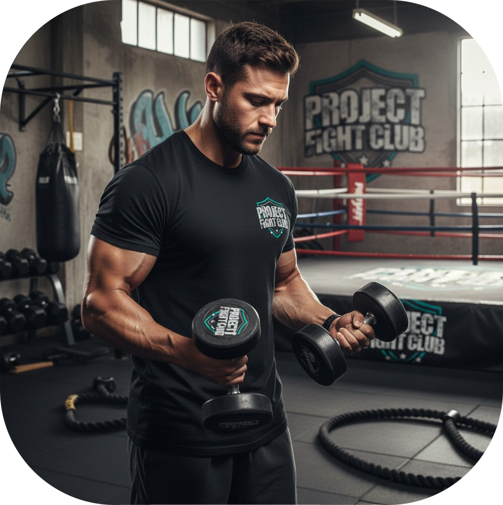 MENS BLACK T-SHIRT #8 - FIGHT ADDICTION