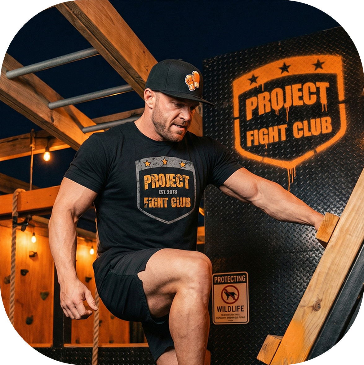 MENS BLACK T-SHIRT #5 - PROTECT ANIMALS & WILDLIFE