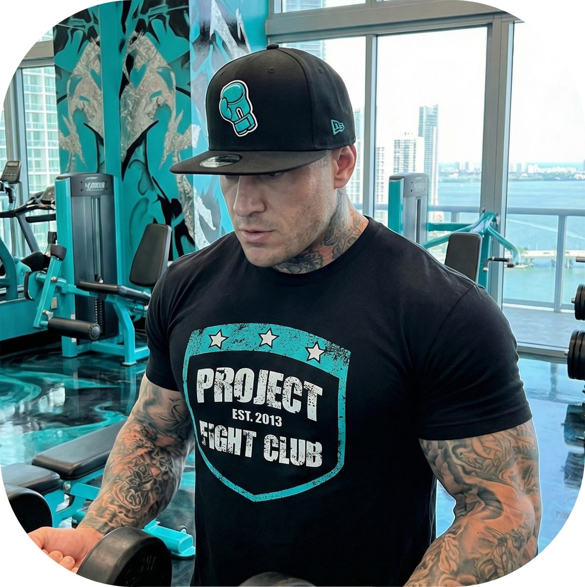 MENS BLACK T-SHIRT #6 - FIGHT ADDICTION