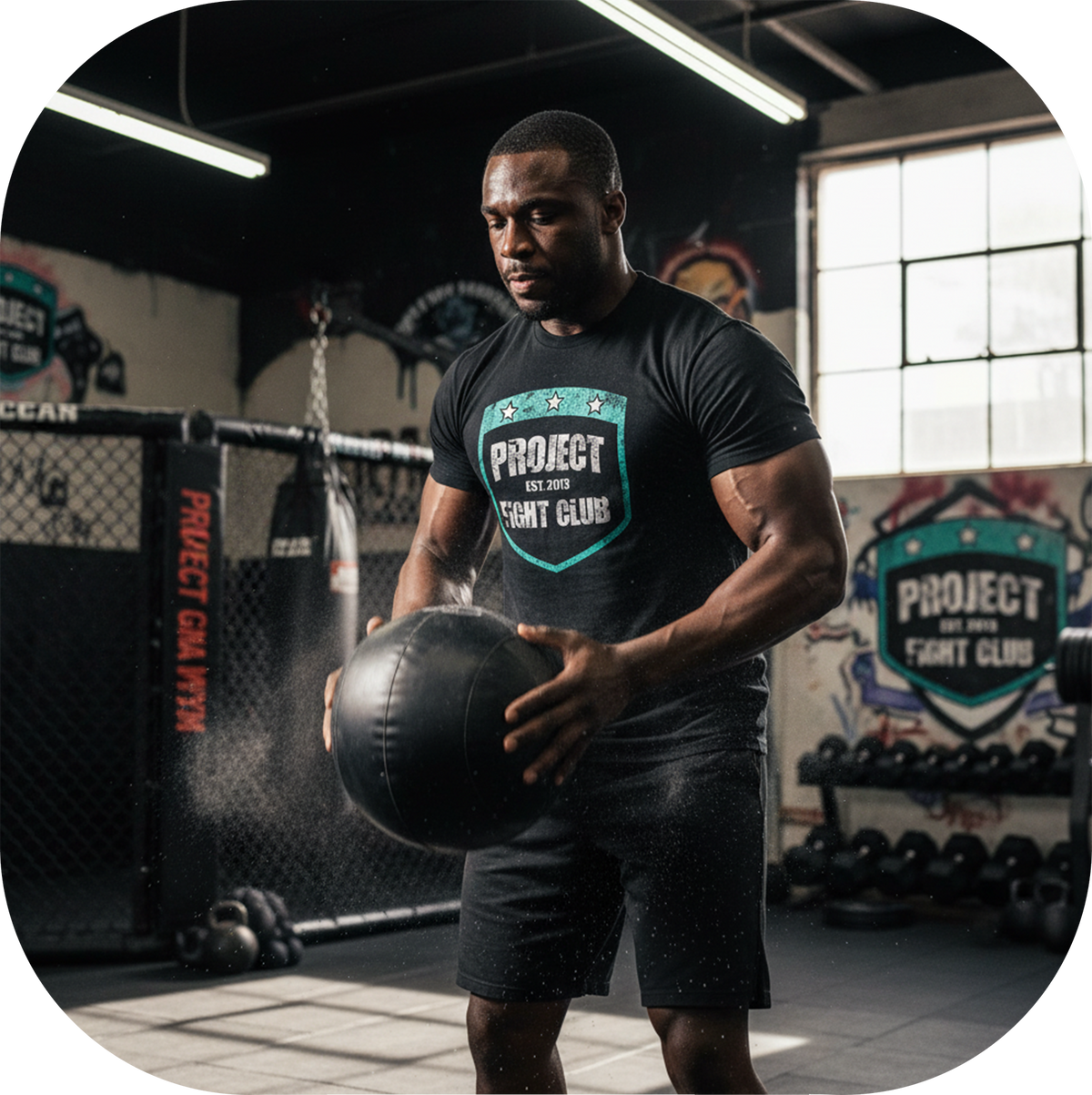 MENS BLACK T-SHIRT #6 - FIGHT ADDICTION