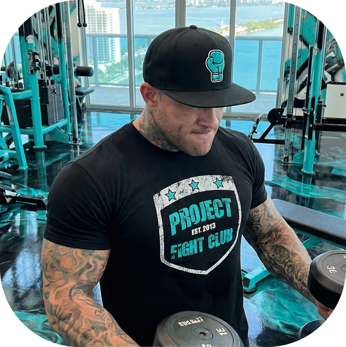 MENS BLACK T-SHIRT #7 - FIGHT ADDICTION