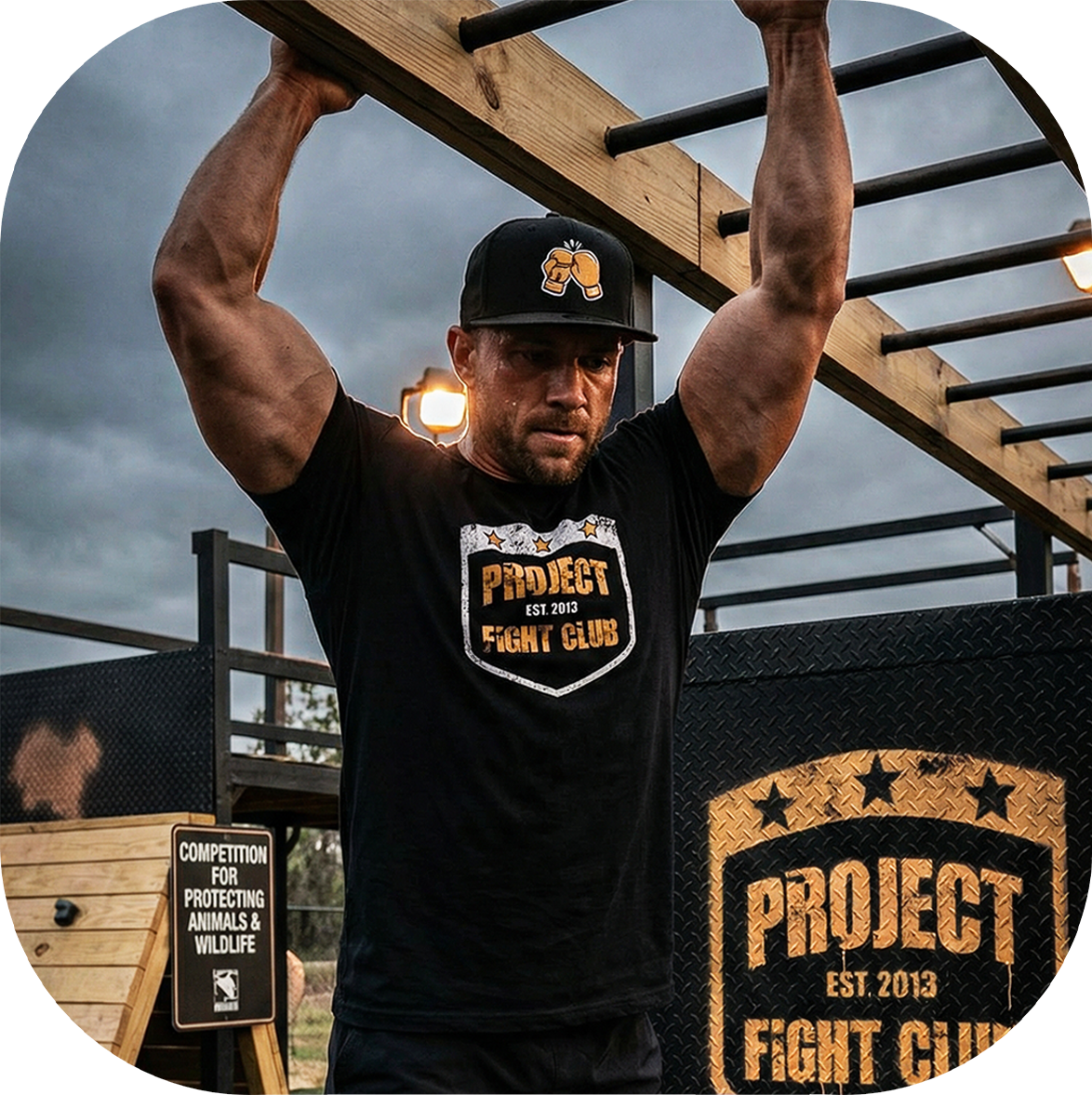 MENS BLACK T-SHIRT #7 - PROTECT ANIMALS & WILDLIFE
