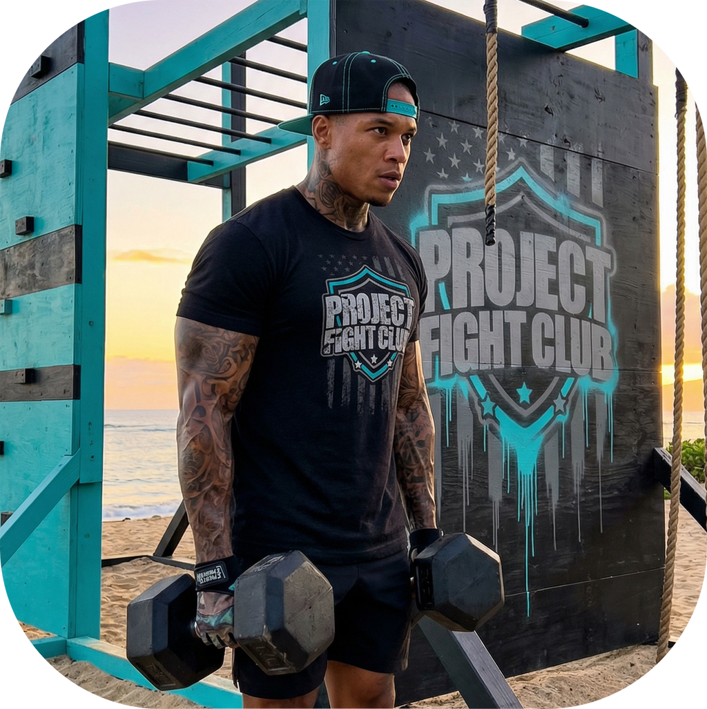 MENS BLACK T-SHIRT #9 - FIGHT ADDICTION