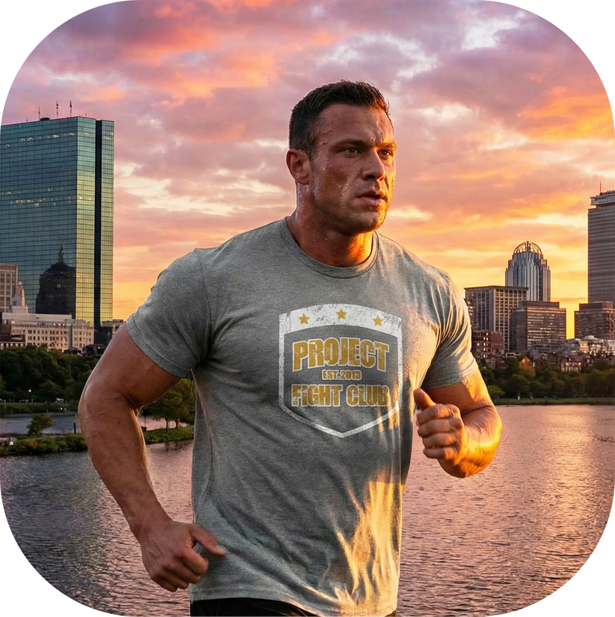 MENS GREY T-SHIRT #3 - PROTECT ANIMALS & WILDLIFE