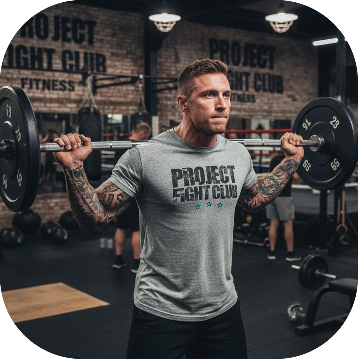 MENS GREY T-SHIRT - FIGHT ADDICTION