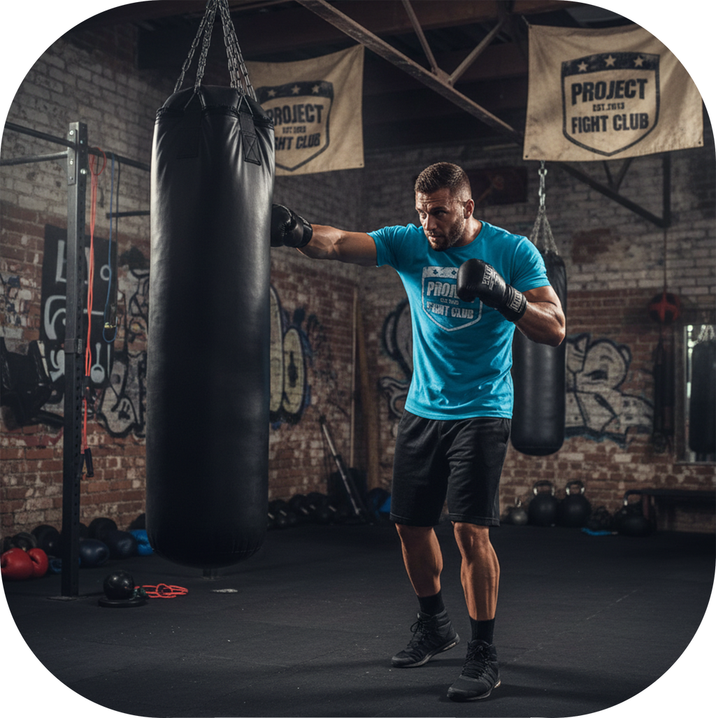 MENS TURQUOISE T-SHIRT #2 - FIGHT ADDICTION