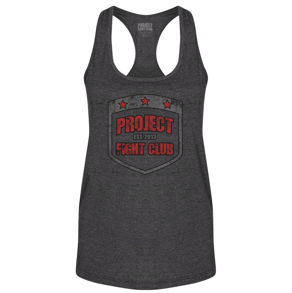 DARK GREY RACERBACK TANK 2 - HONOR FIREFIGHTERS & EMTs