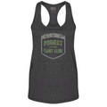 WOMENS DARK GREY RACERBACK TANK 2 - HONOR SOLDIERS & VETERANS