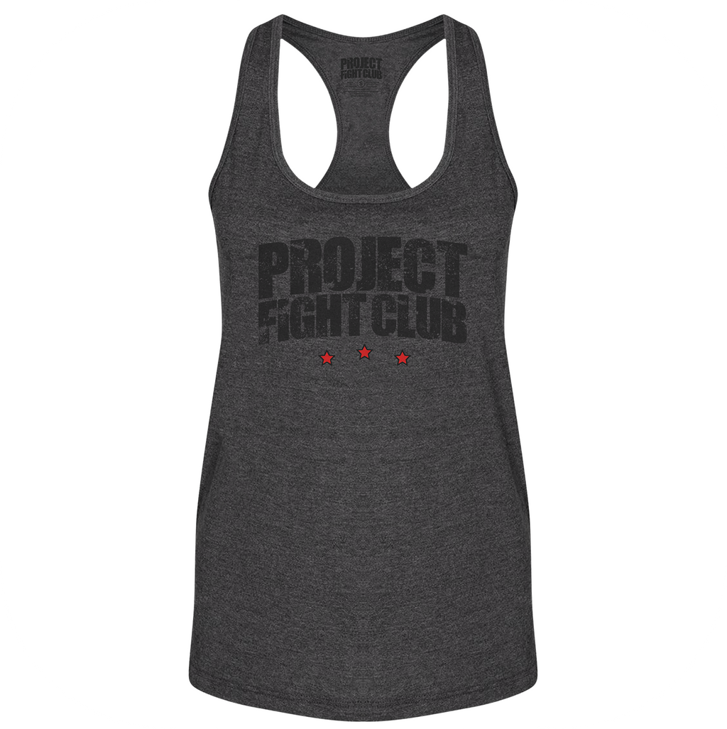DARK GREY RACERBACK TANK - HONOR FIREFIGHTERS & EMTs