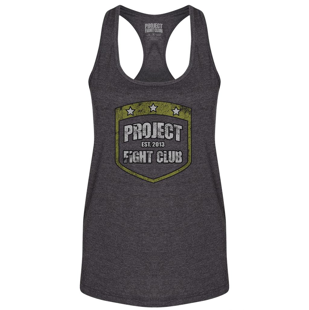 DARK GREY RACERBACK TANK - SPREAD CHRISTIANITY
