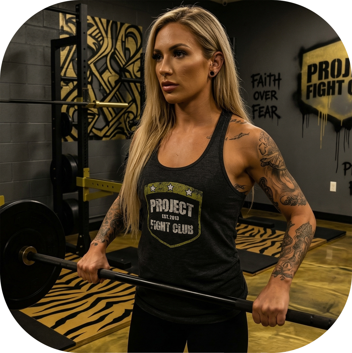 DARK GREY RACERBACK TANK - SPREAD CHRISTIANITY
