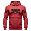 HEATHER RED MIDWEIGHT HOODIE - HONOR FIREFIGHTERS & EMTs