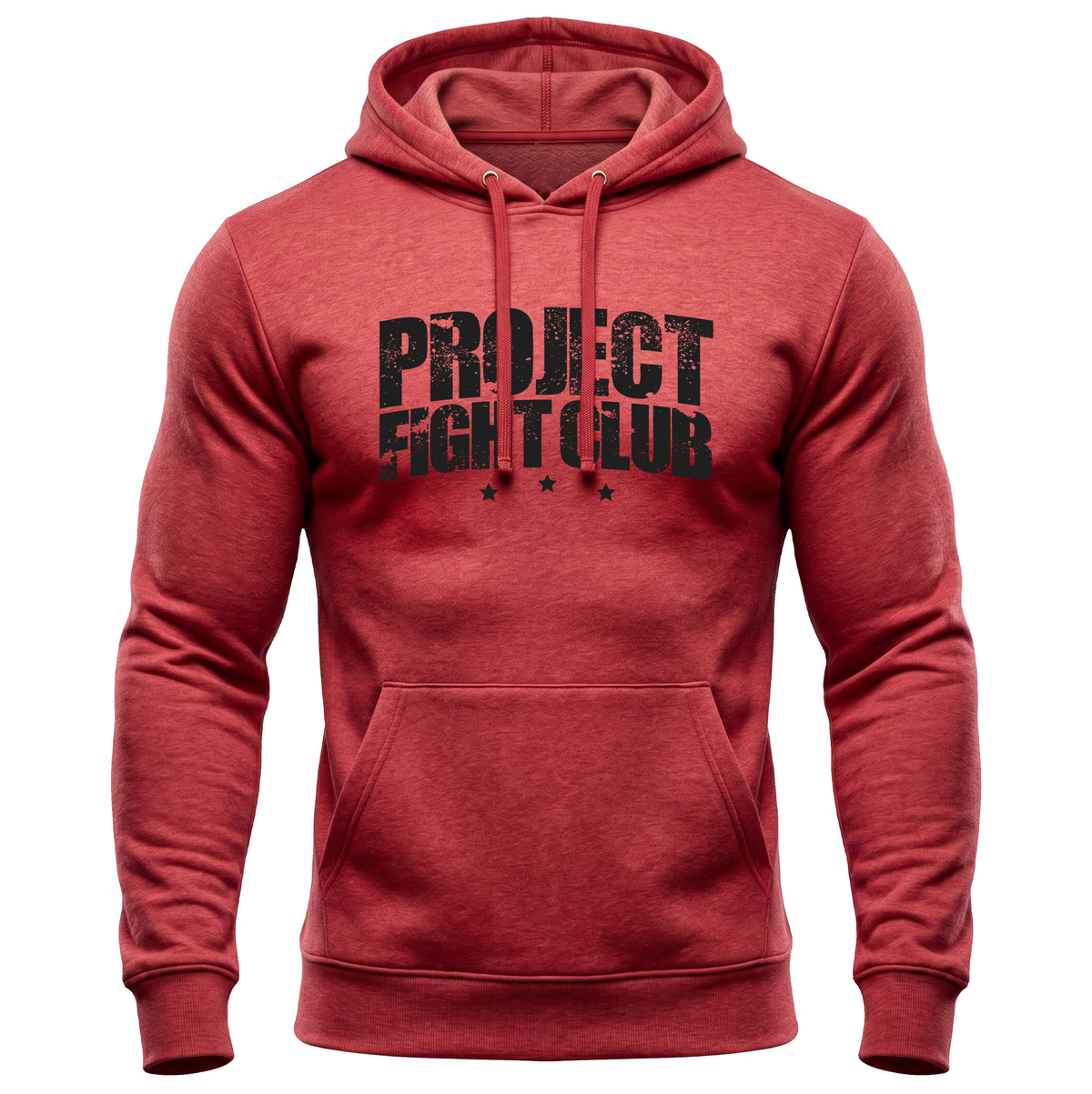 HEATHER RED MIDWEIGHT HOODIE - HONOR FIREFIGHTERS & EMTs