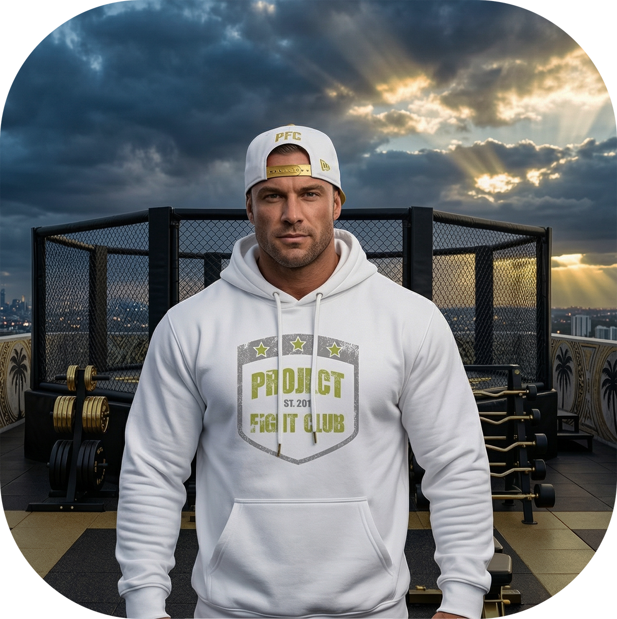 WHITE MIDWEIGHT HOODIE - SPREAD CHRISTIANITY