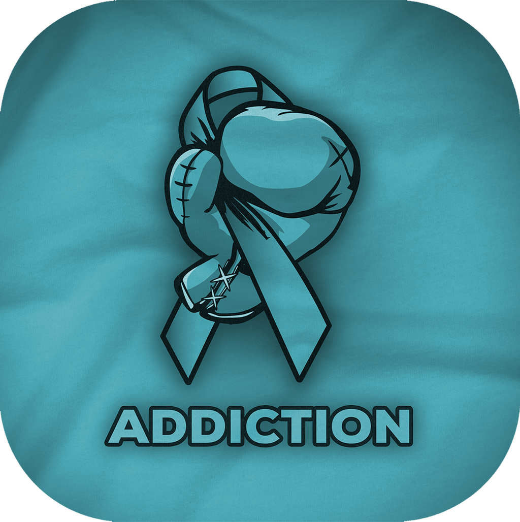 WOMENS GREY CROPPED HOODIE #3 - FIGHT ADDICTION