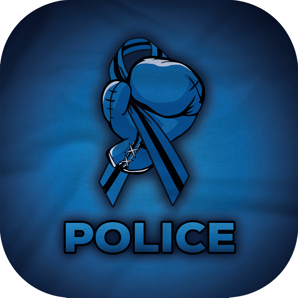 AQUA MIDWEIGHT HOODIE - SUPPORT POLICE