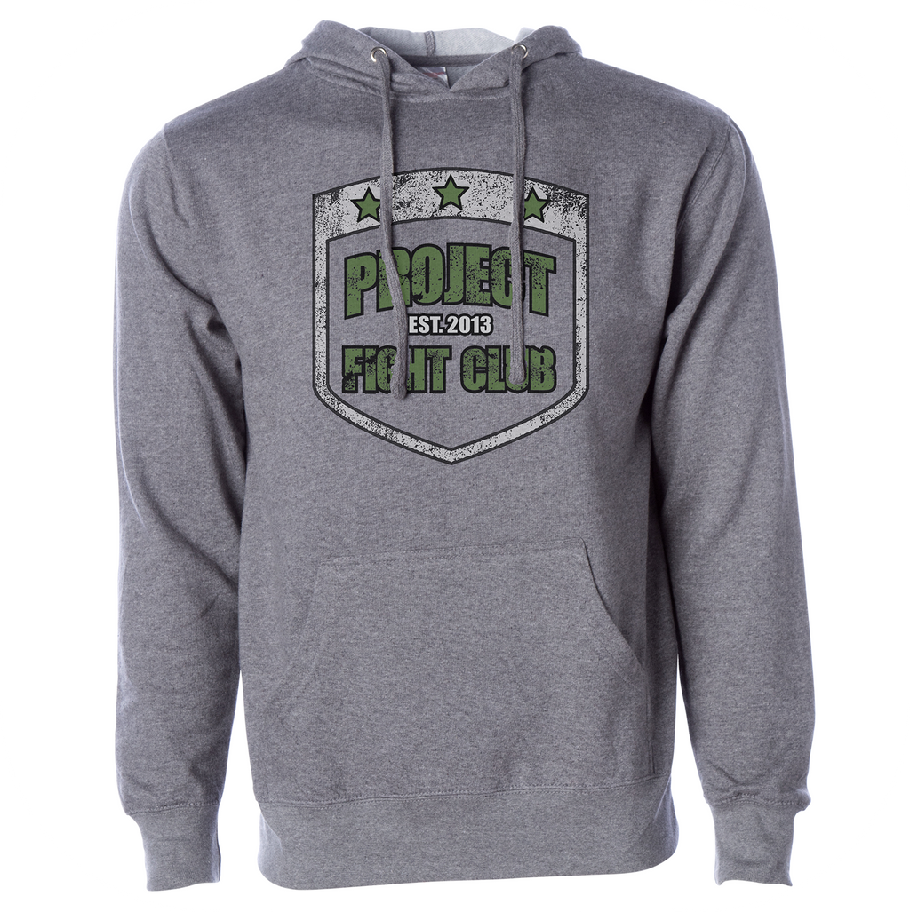 GREY MIDWEIGHT HOODIE 2 - HONOR SOLDIERS & VETERANS
