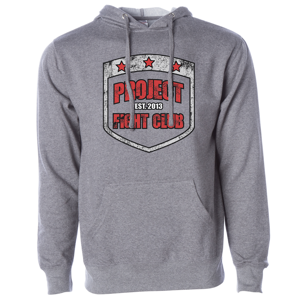 GREY MIDWEIGHT HOODIE 2 - HONOR FIREFIGHTERS & EMTs