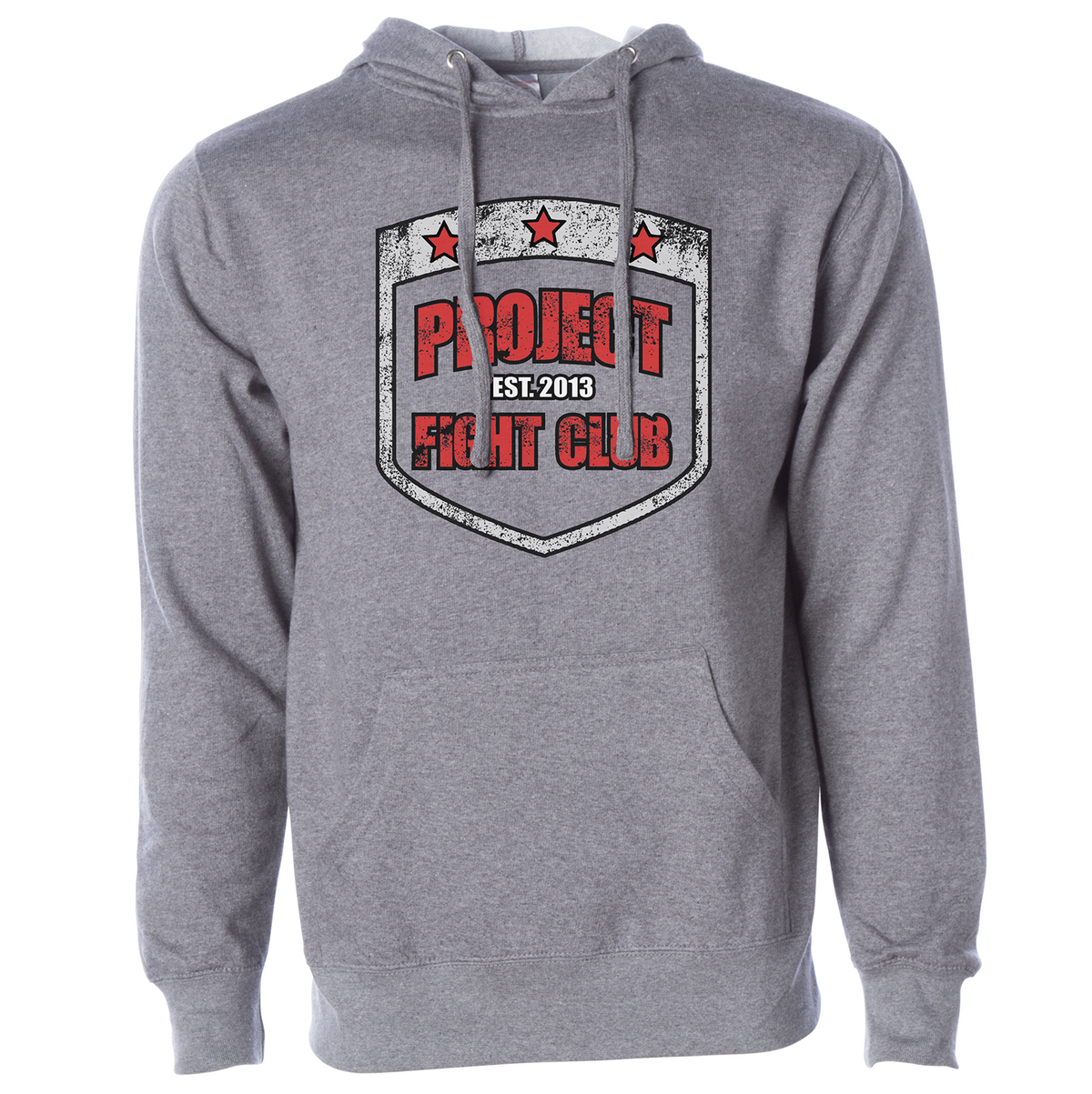 GREY MIDWEIGHT HOODIE 2 - HONOR FIREFIGHTERS & EMTs