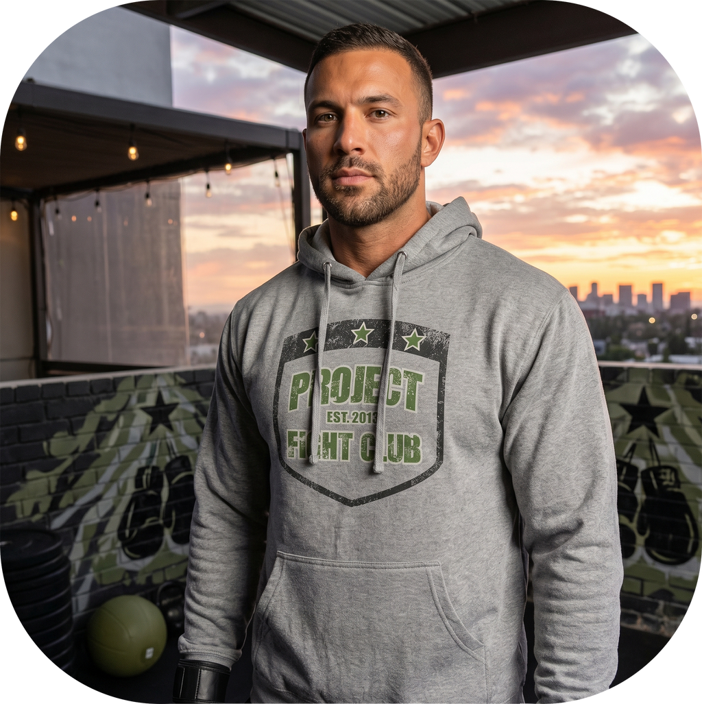 GREY MIDWEIGHT HOODIE - HONOR SOLDIERS & VETERANS