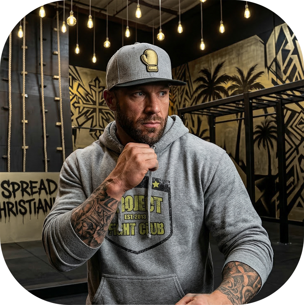 GUNMETAL MIDWEIGHT HOODIE - SPREAD CHRISTIANITY