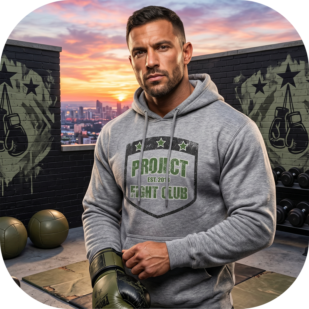 GREY MIDWEIGHT HOODIE - HONOR SOLDIERS & VETERANS