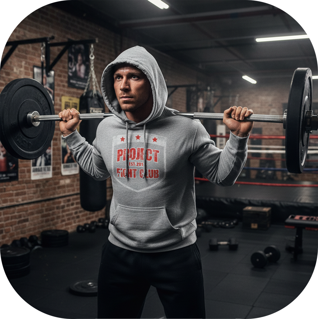 GREY MIDWEIGHT HOODIE - HONOR FIREFIGHTERS & EMTs