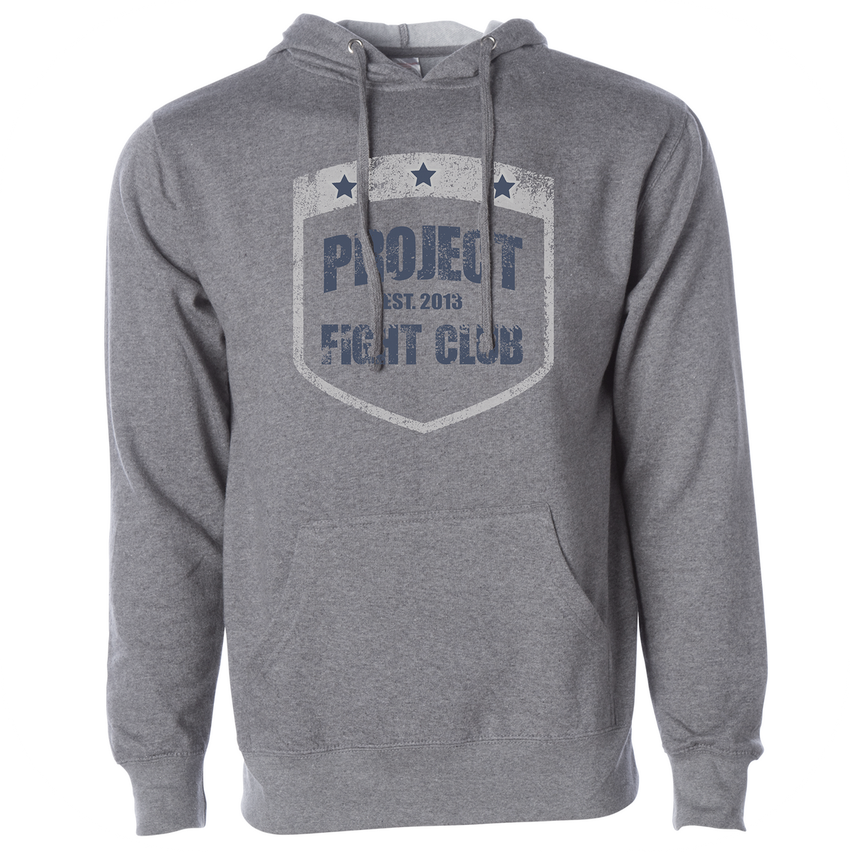 GUNMETAL MIDWEIGHT HOODIE - SUPPORT POLICE