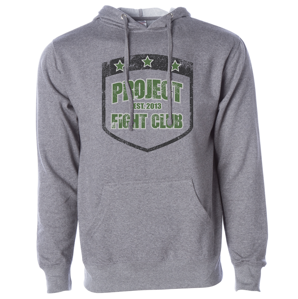 GREY MIDWEIGHT HOODIE - HONOR SOLDIERS & VETERANS