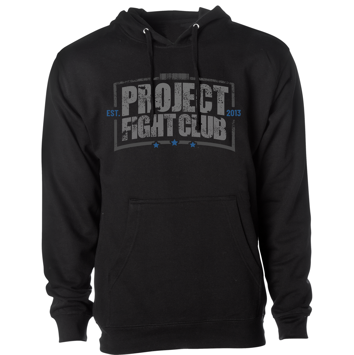 BLACK MIDWEIGHT HOODIE - SUPPORT POLICE